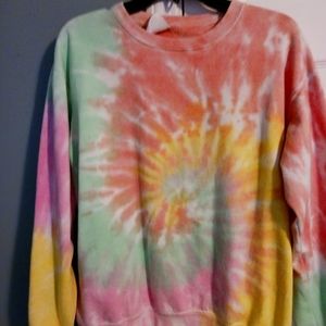 Colorful Sweatshirt.  Dreamsickle size M